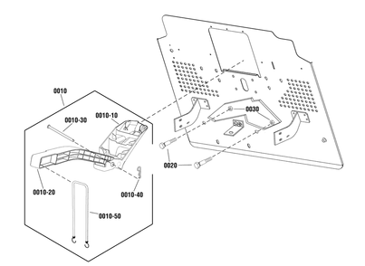 Mulcher Kit Diagram and Parts List for 885644  Briggs and Stratton Lawn Tractor